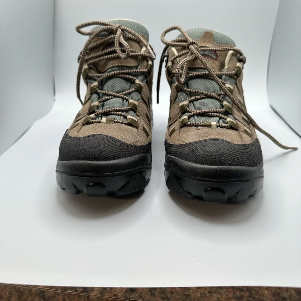 L.L. Bean Tan and Green Hiking Shoes - Picture 3 of 8